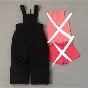 18M Girls Snow Overalls